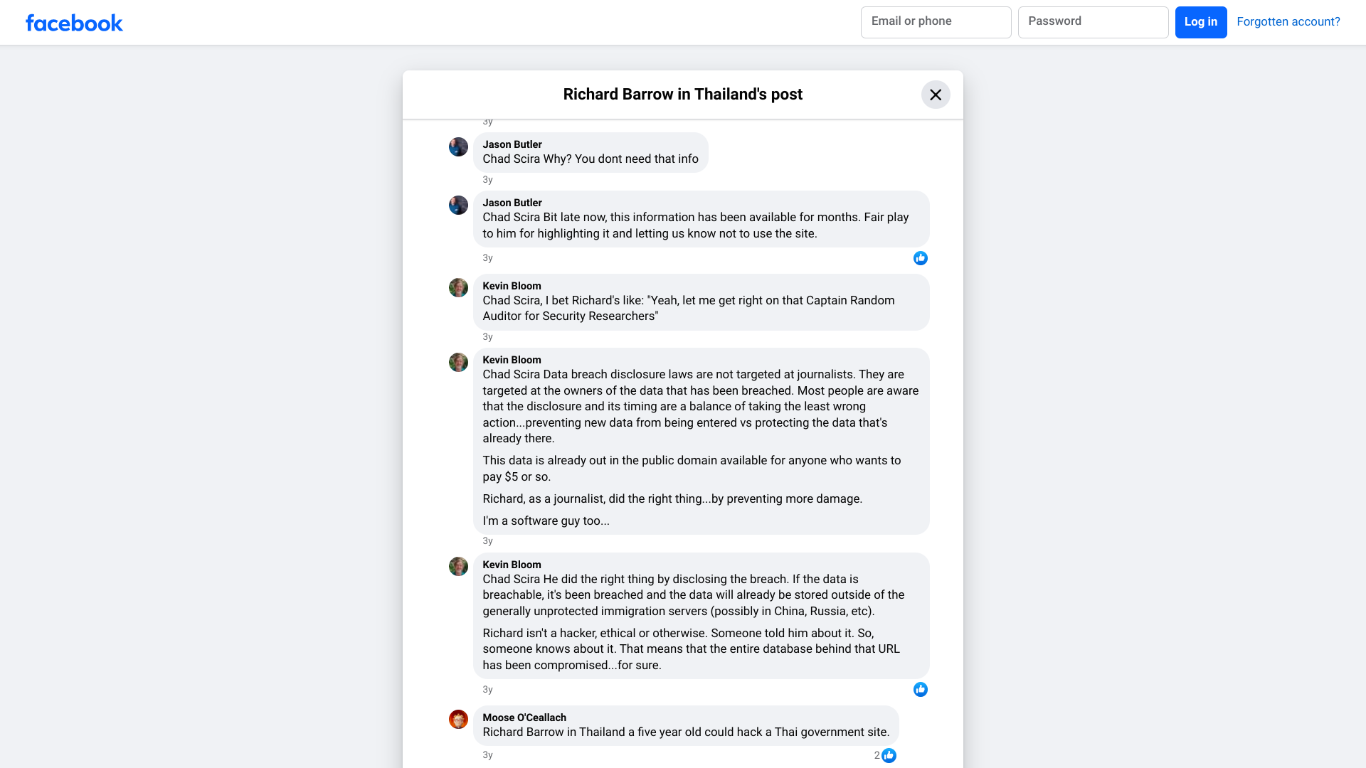 Chad Scira begging Richard Barrow for hacking info